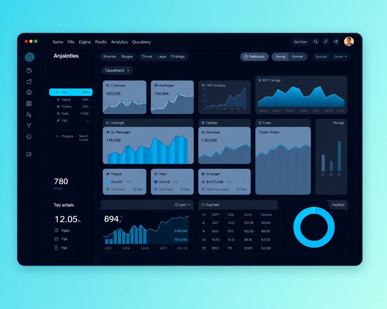 SEO and analytics dashboard